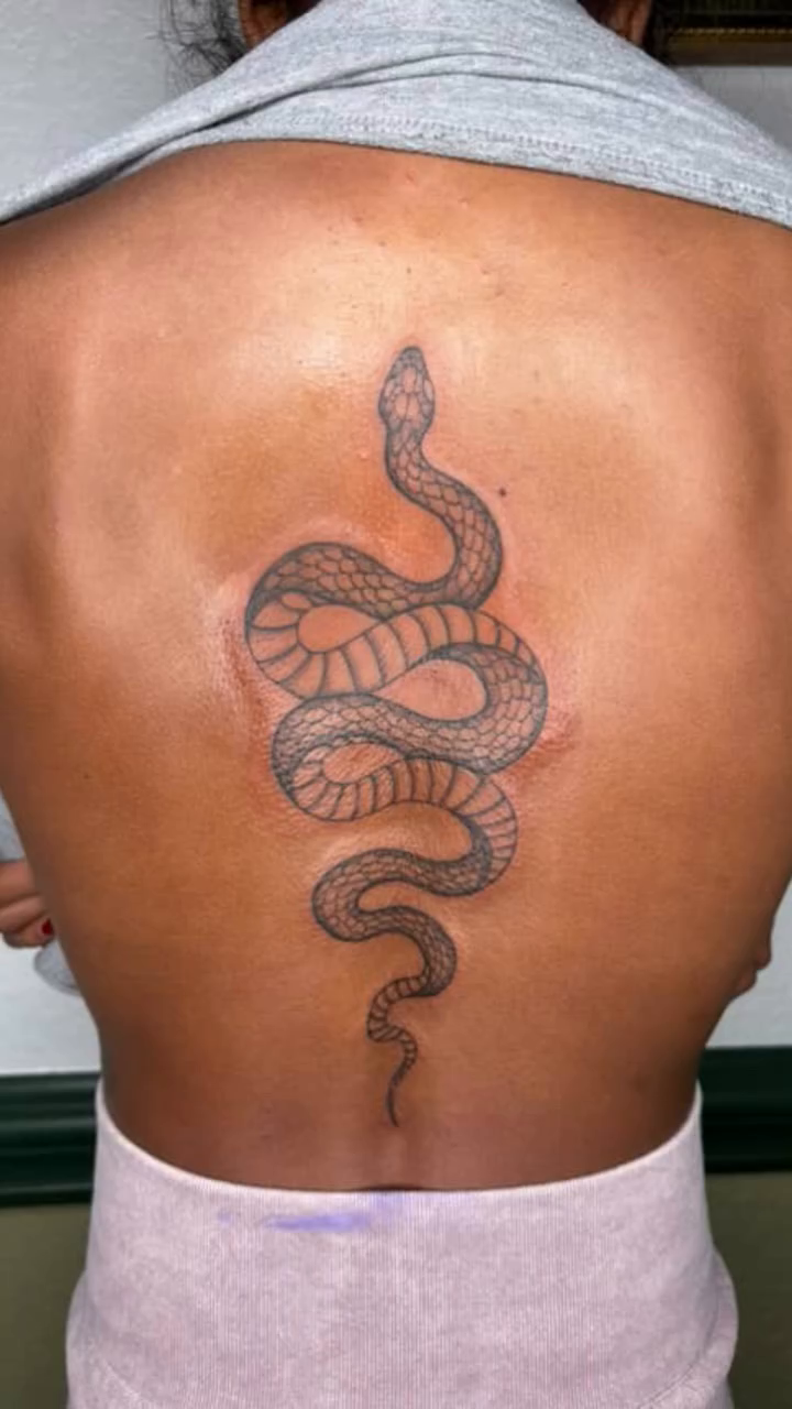 Snake realism tattoo by Ash F