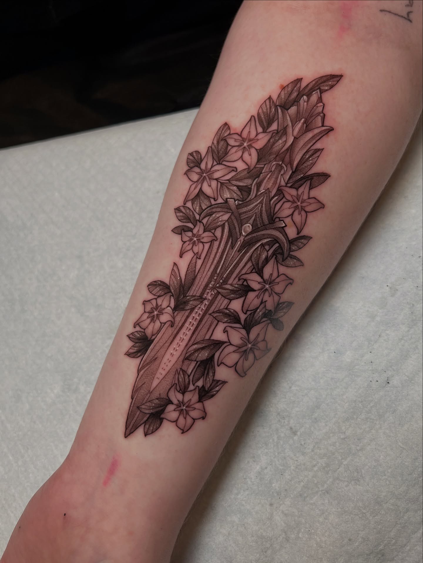 Tattoo by @girlwiththefoxtattoo — black_and_grey, realism