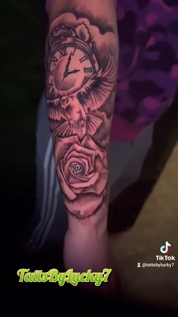 Tattoo by @tattsbylucky7 — black_and_grey, realism