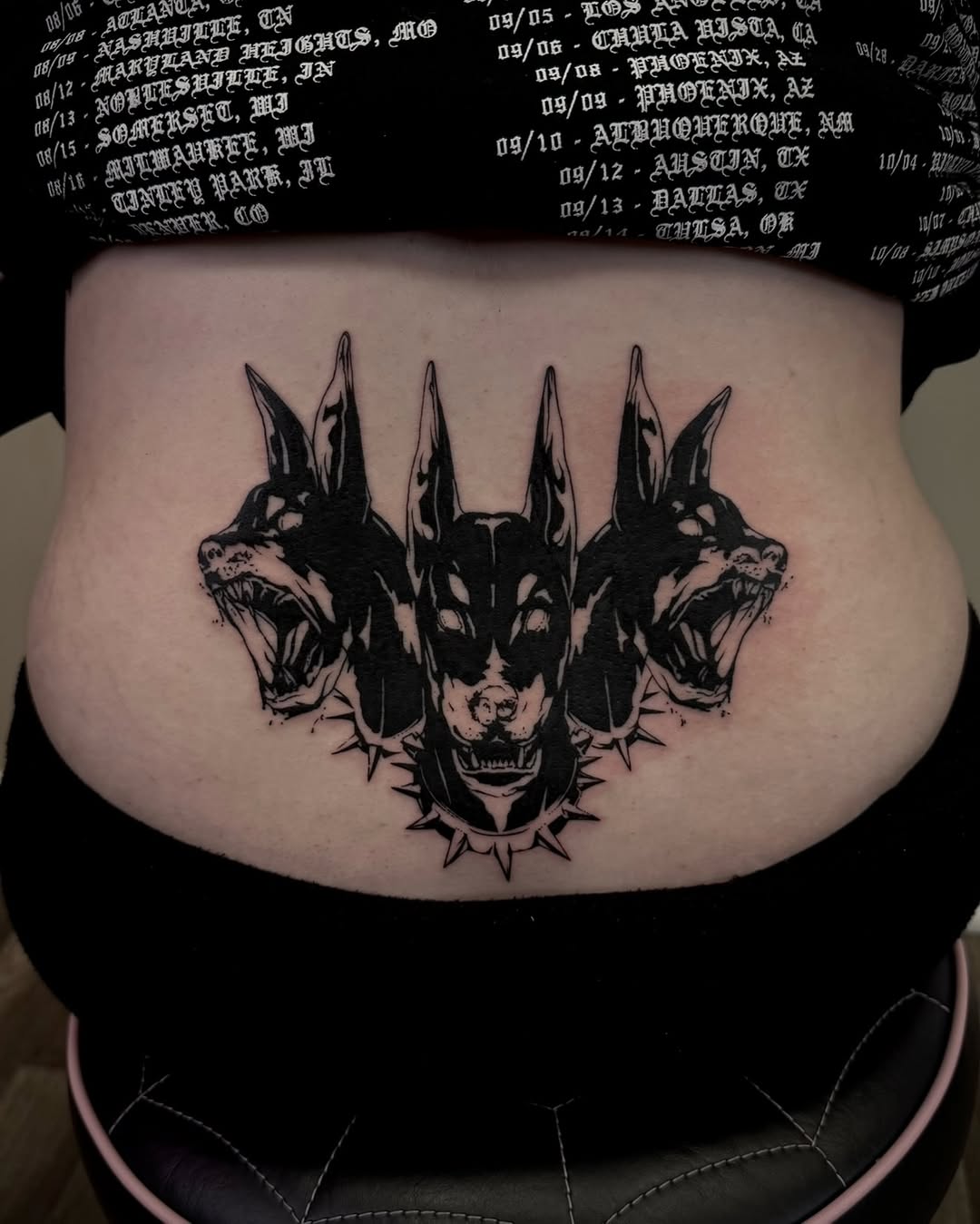 Tattoo by @emilytat222 — blackwork, dark_realism
