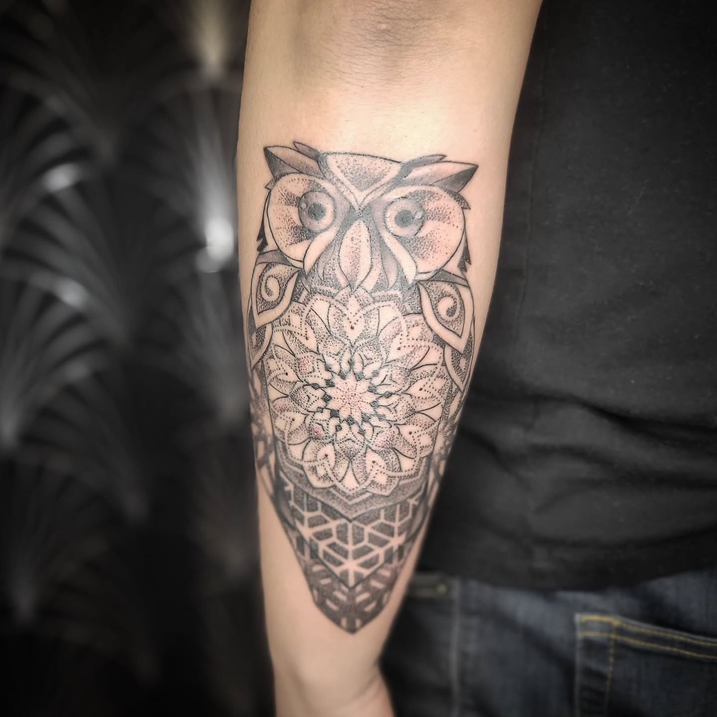 Tattoo by @myinklady — dotwork, geometric