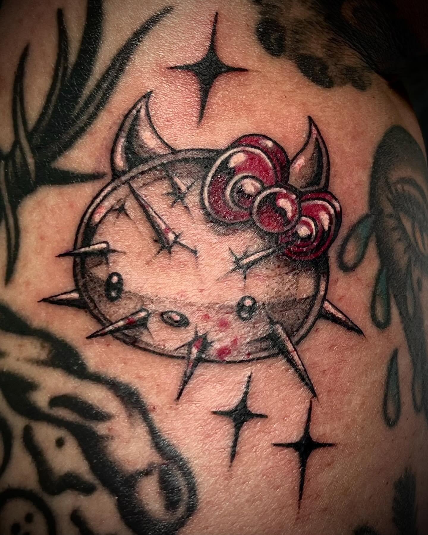 Tattoo by @jaded_youth_ — american_traditional, trash_polka