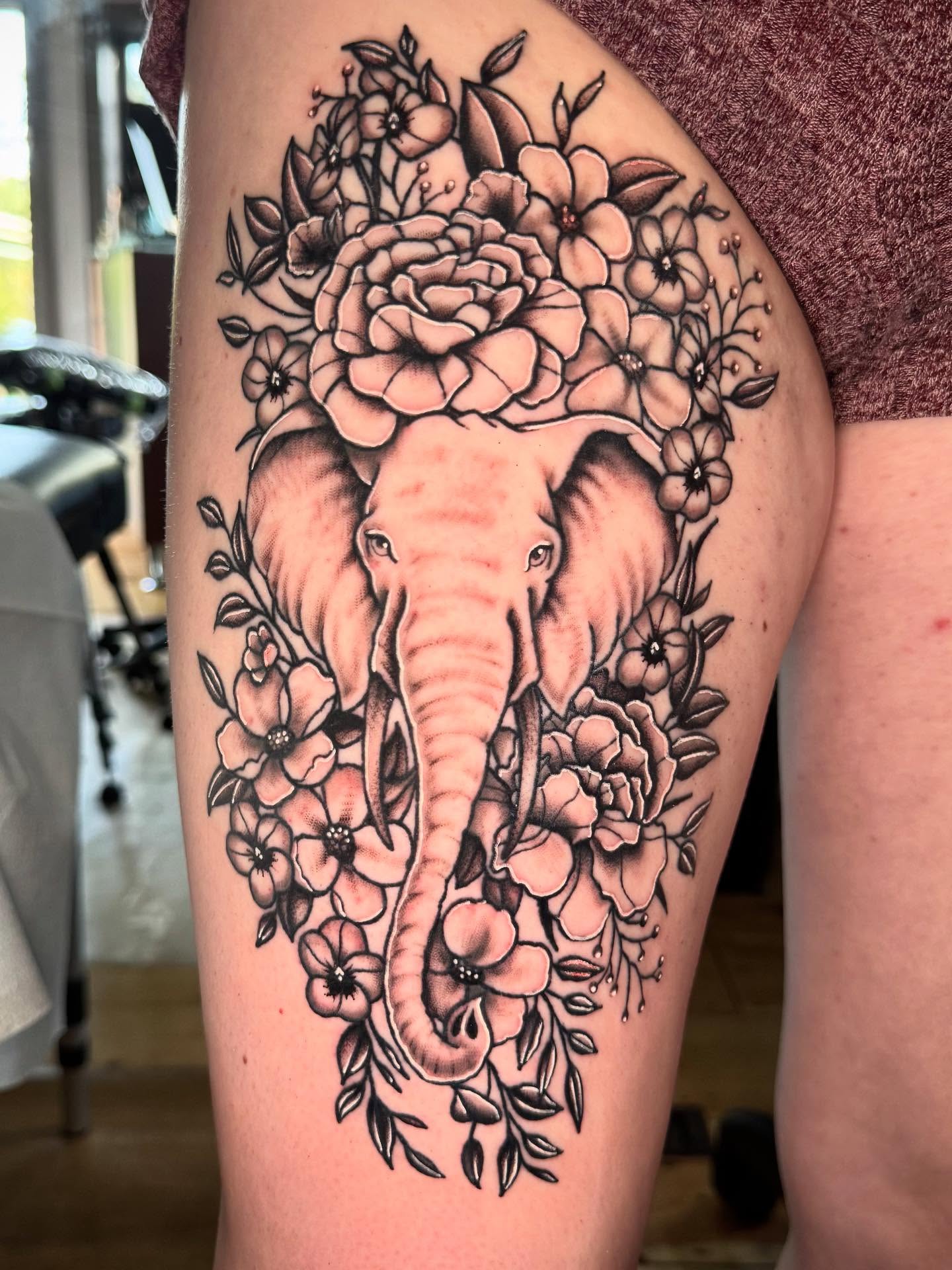 Tattoo by @nategtattoo — black_and_grey