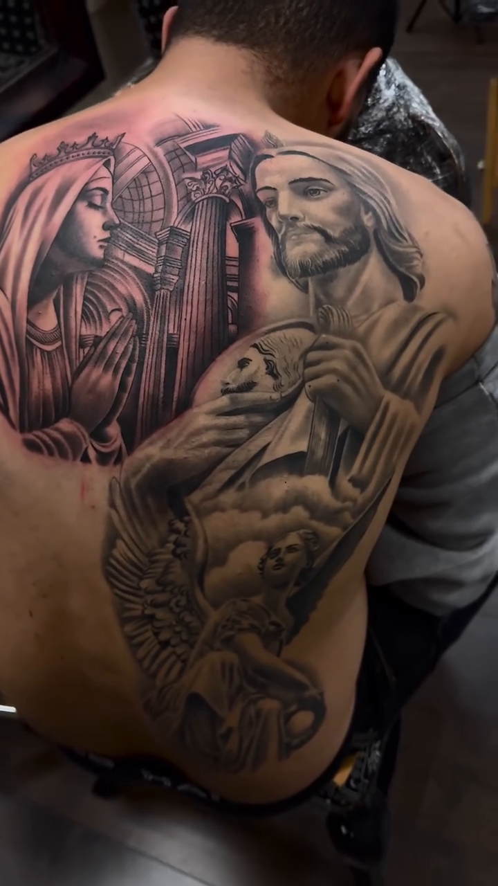 Tattoo by @solistattoos β realism, black_and_grey
