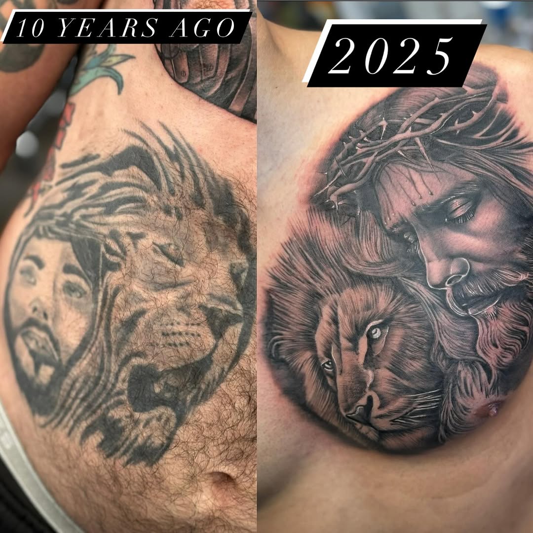 Tattoo by @chrispynotgrilled โ realism, black_and_grey