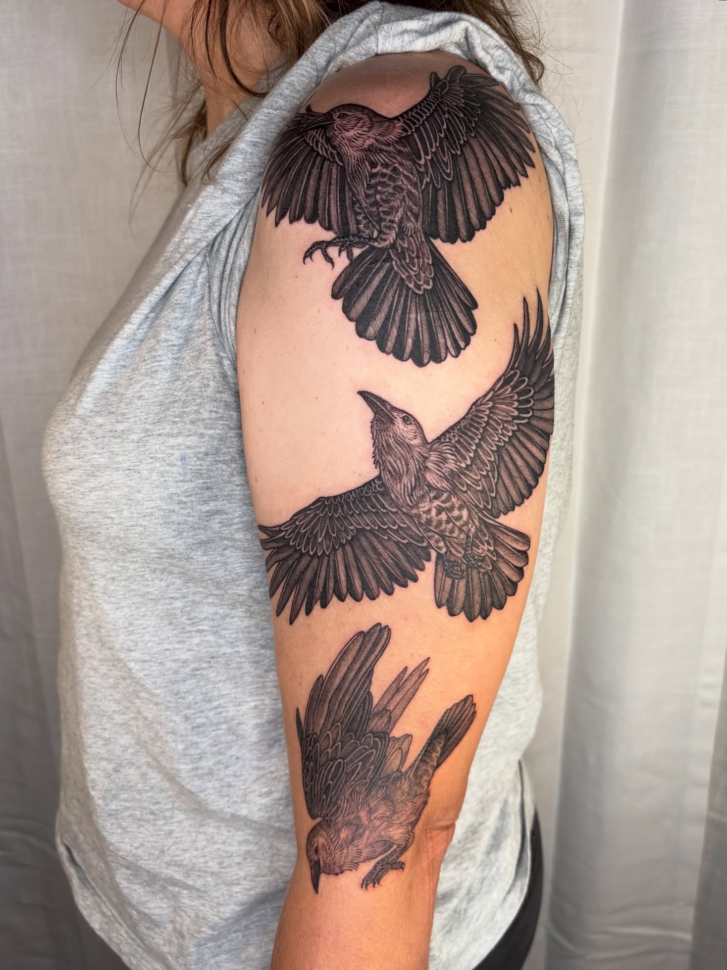 Tattoo by @maggiechotattoo — black_and_grey, realism