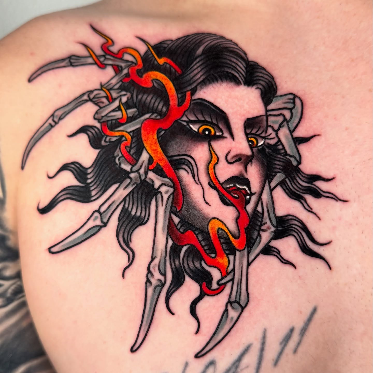Tattoo by @hooliganz_art — american_traditional, dark_realism