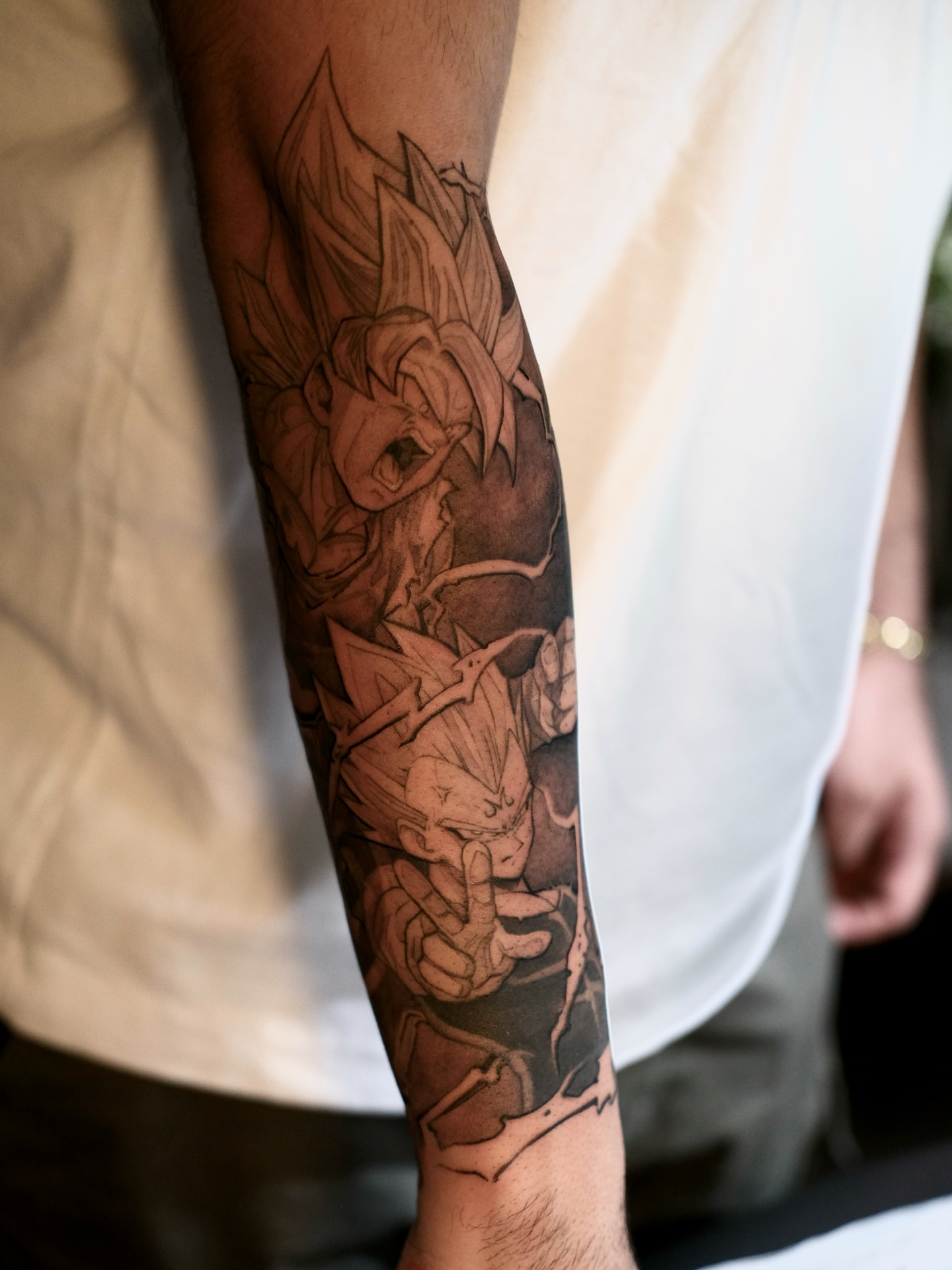 Tattoo by @cordova.ink — anime