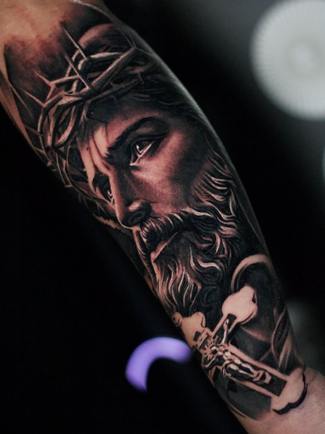 Realism tattoo on the forearm by Bapone