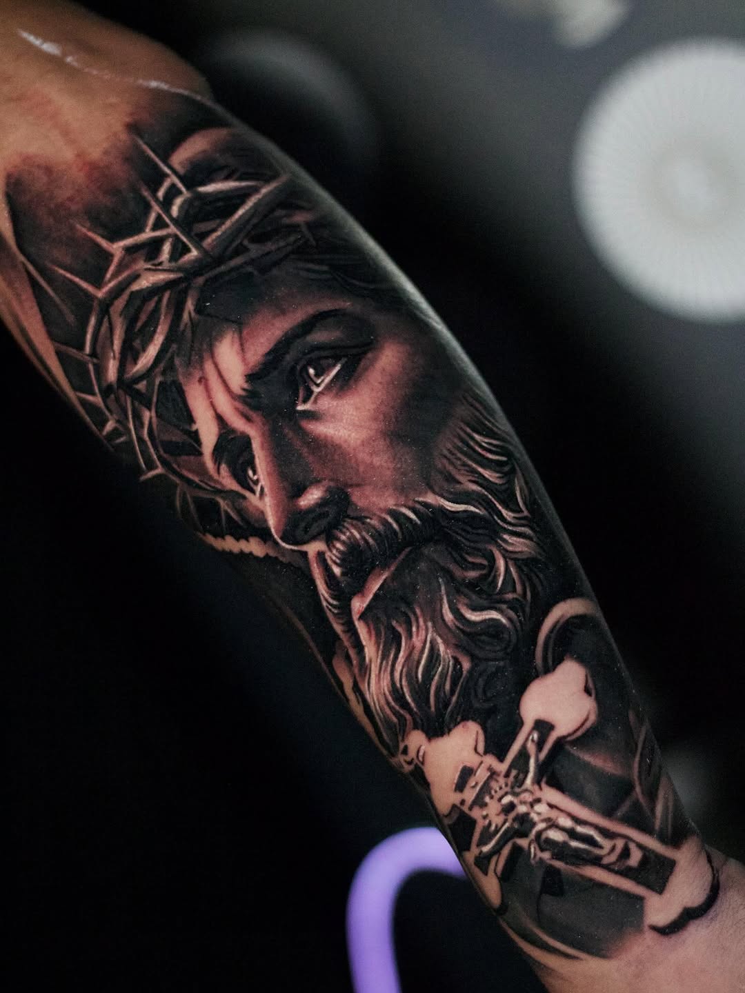 Realism tattoo on the forearm by Bapone