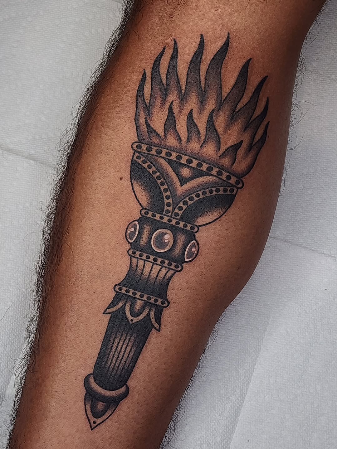 Tattoo by @adambarnestattooer โ black_and_grey