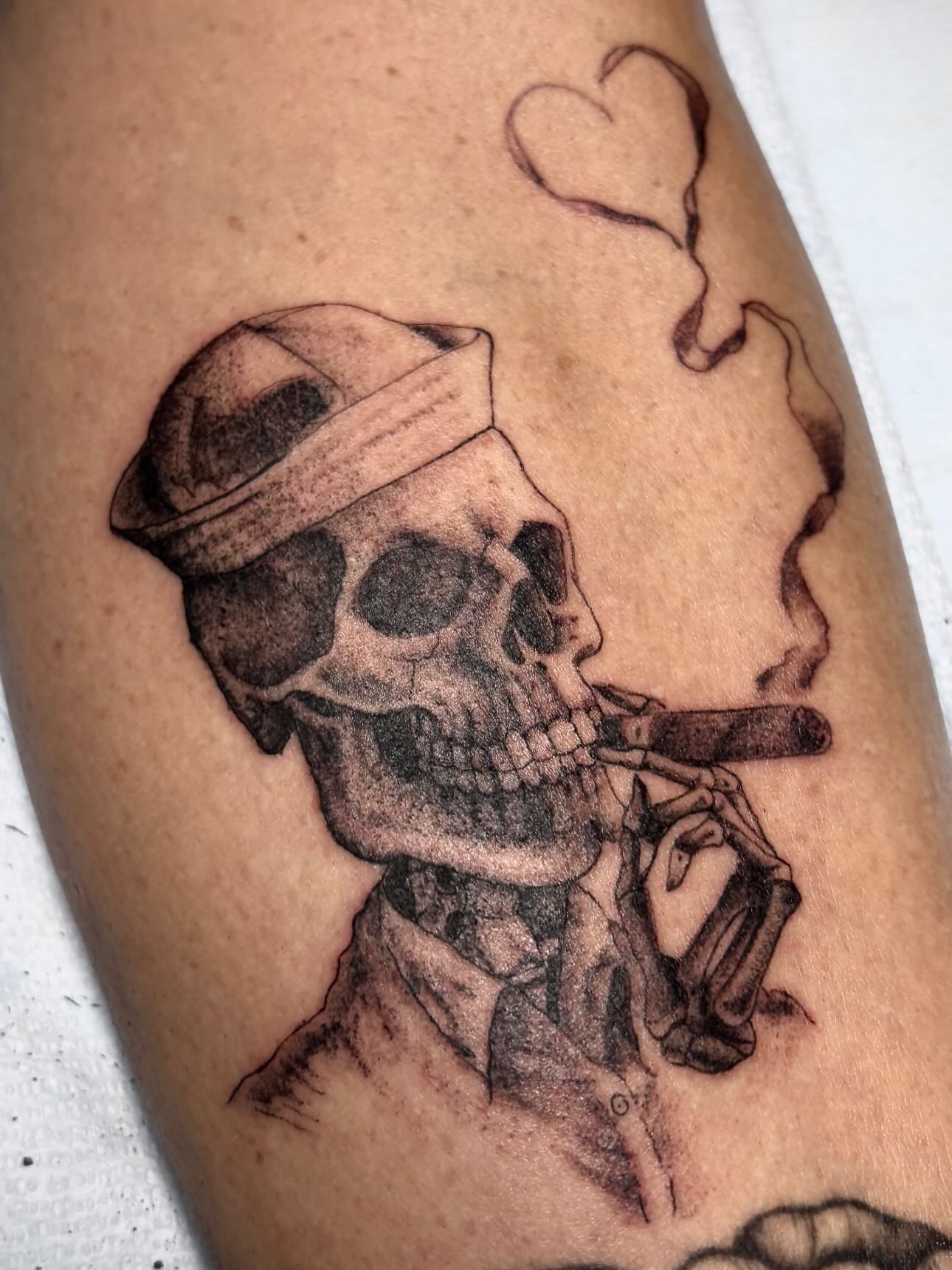 Tattoo by @arkoudatattoo — black_and_grey, realism
