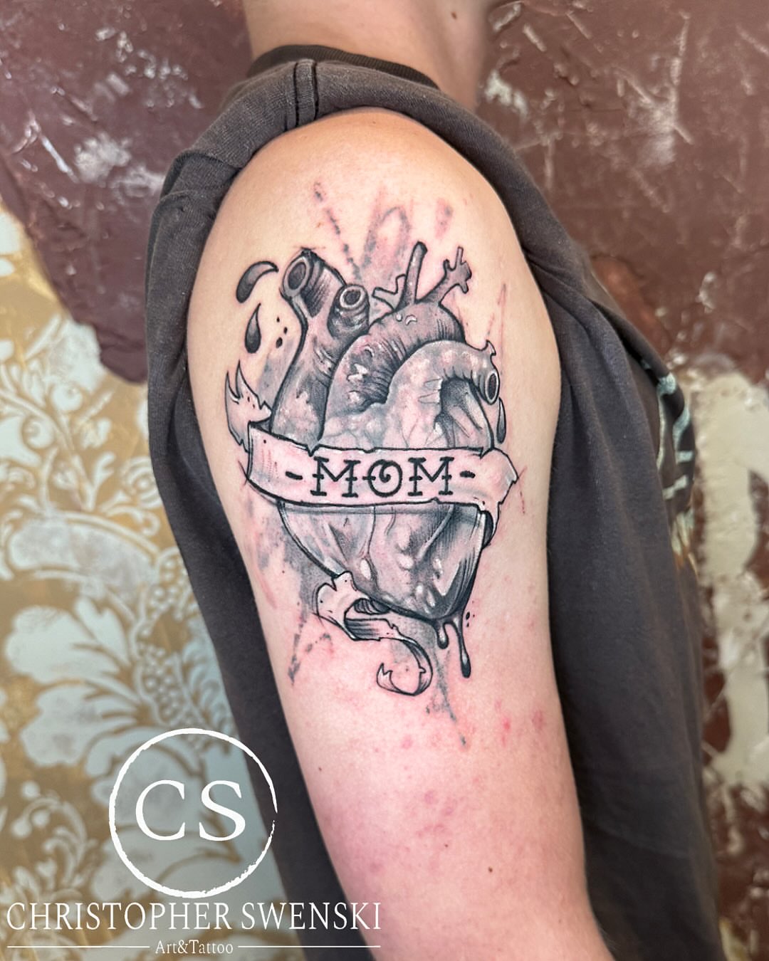 Tattoo by @chris_swenski_tattoo — black_and_grey
