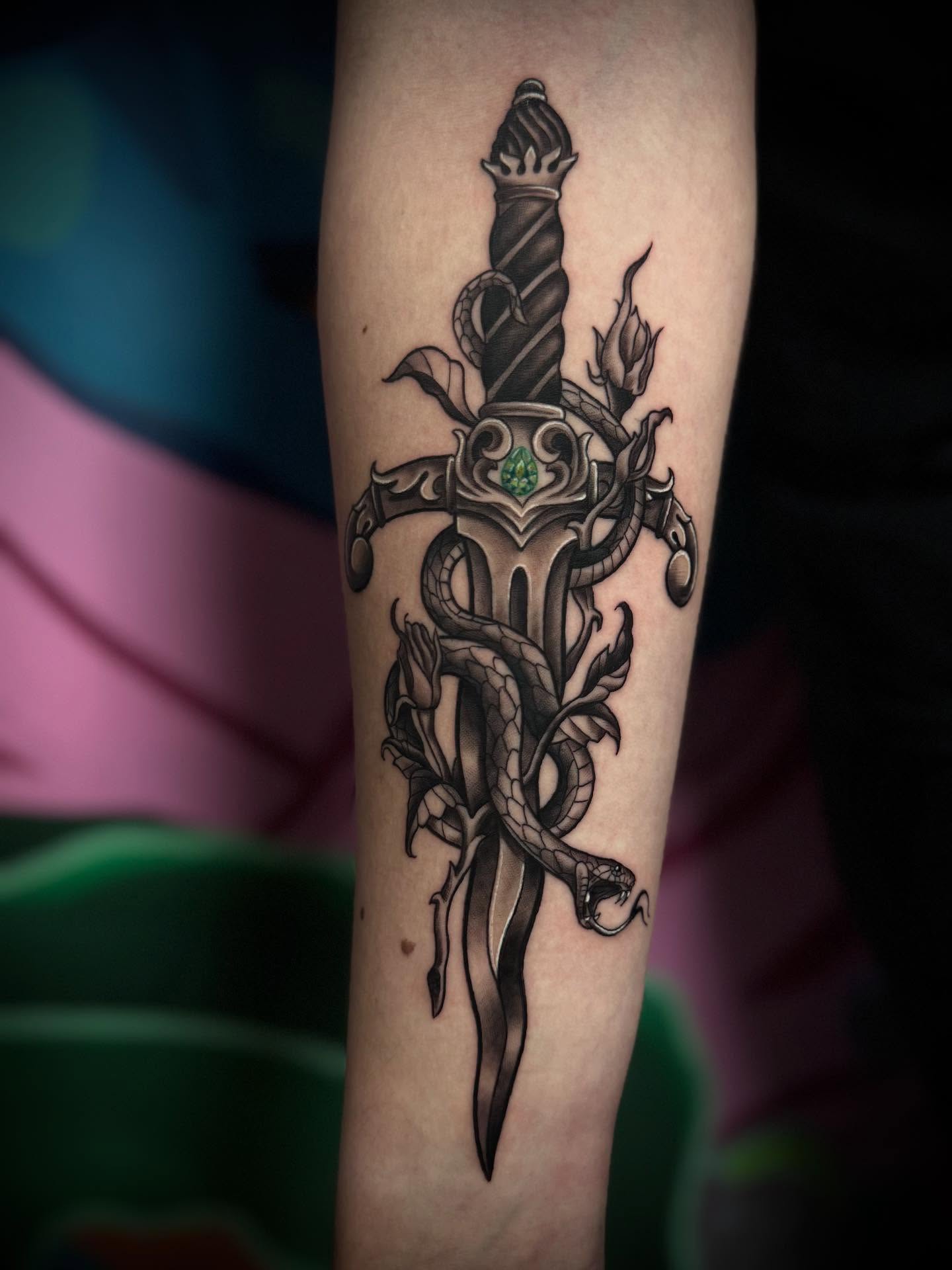 Tattoo by @chino_inks — black_and_grey, realism