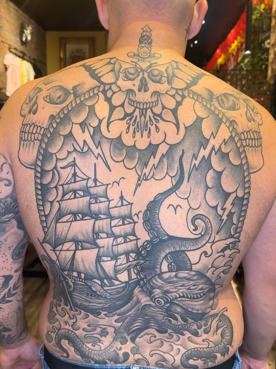 Tattoo by @bobby_daggers — american_traditional, black_and_grey