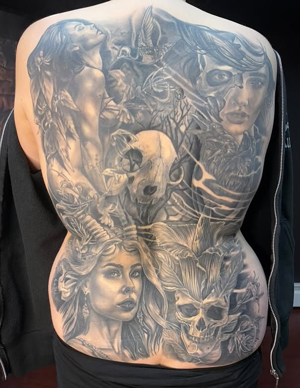Tattoo by @frankdemao — black_and_grey, realism