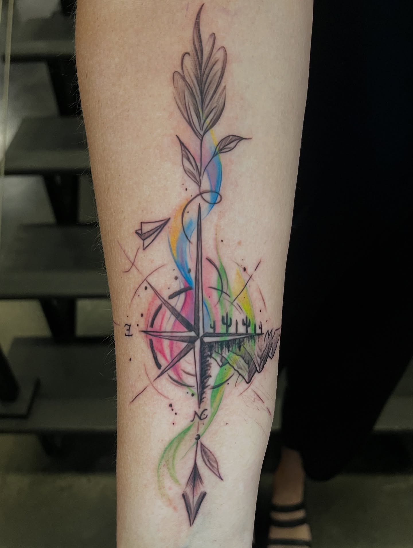 Tattoo by @jessef_tattoo — watercolor, new_school