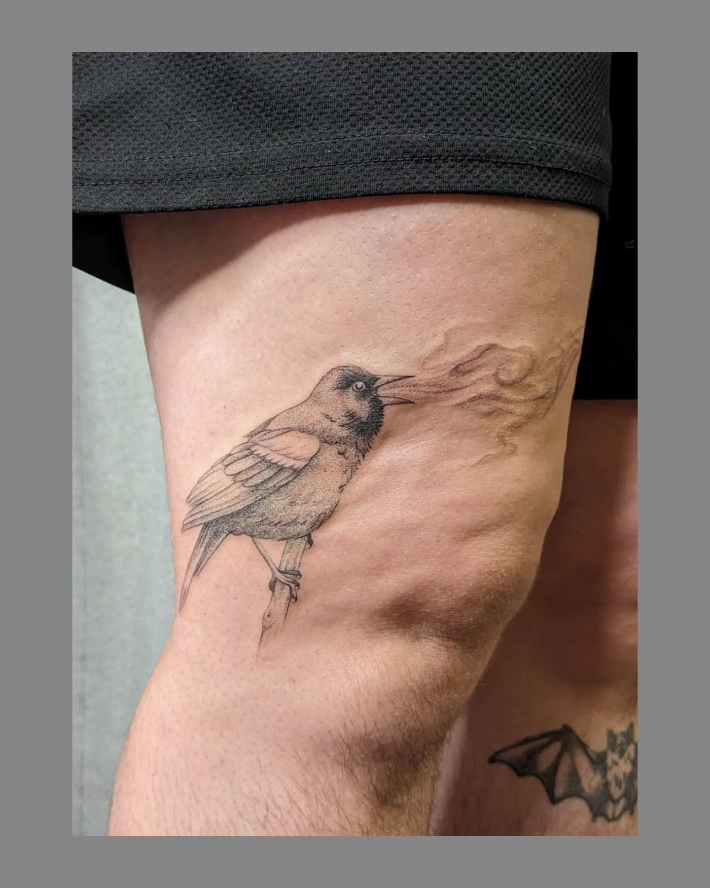 Bird realism tattoo on the forearm by Marria