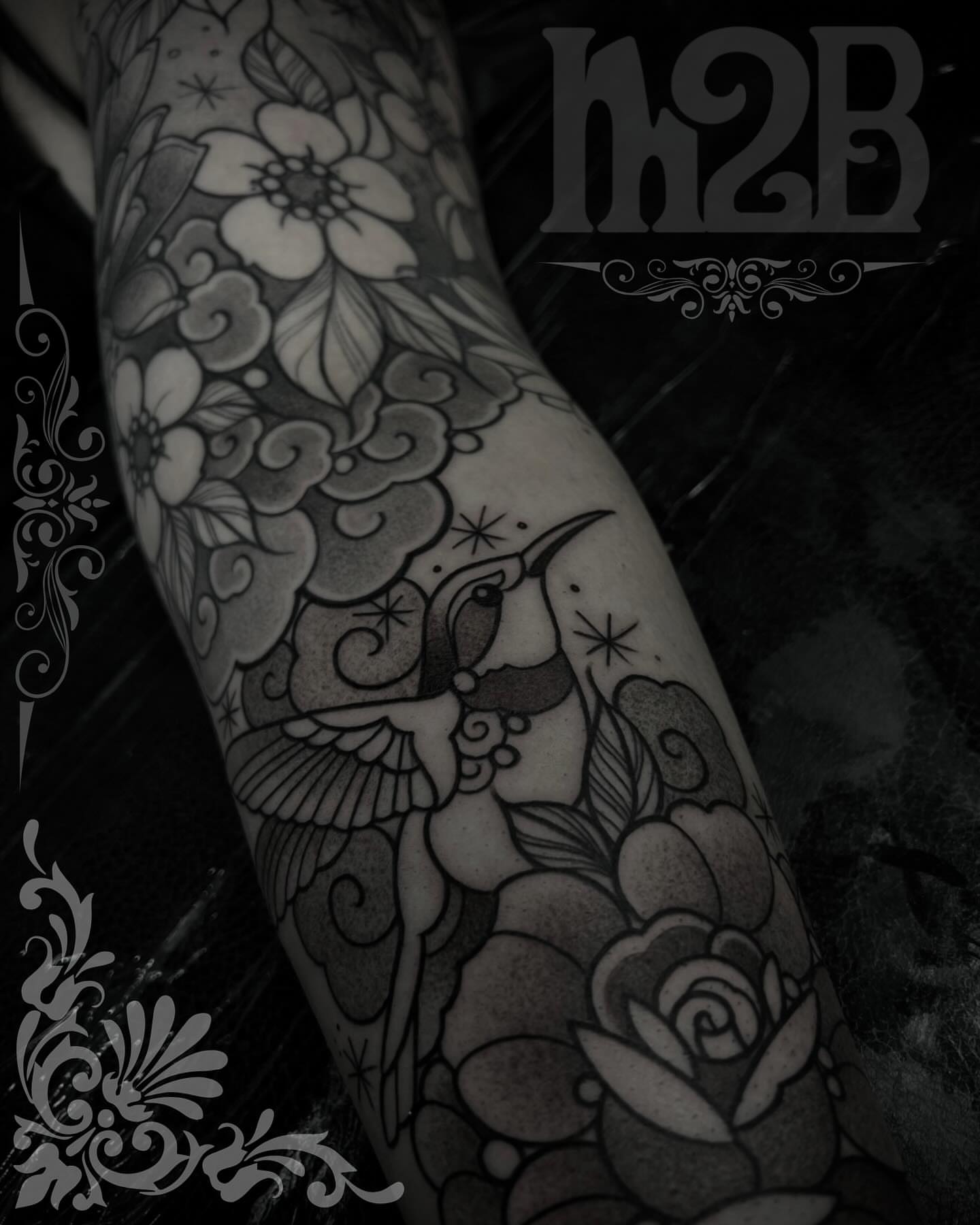 Tattoo by @m2thebtattoos — black_and_grey