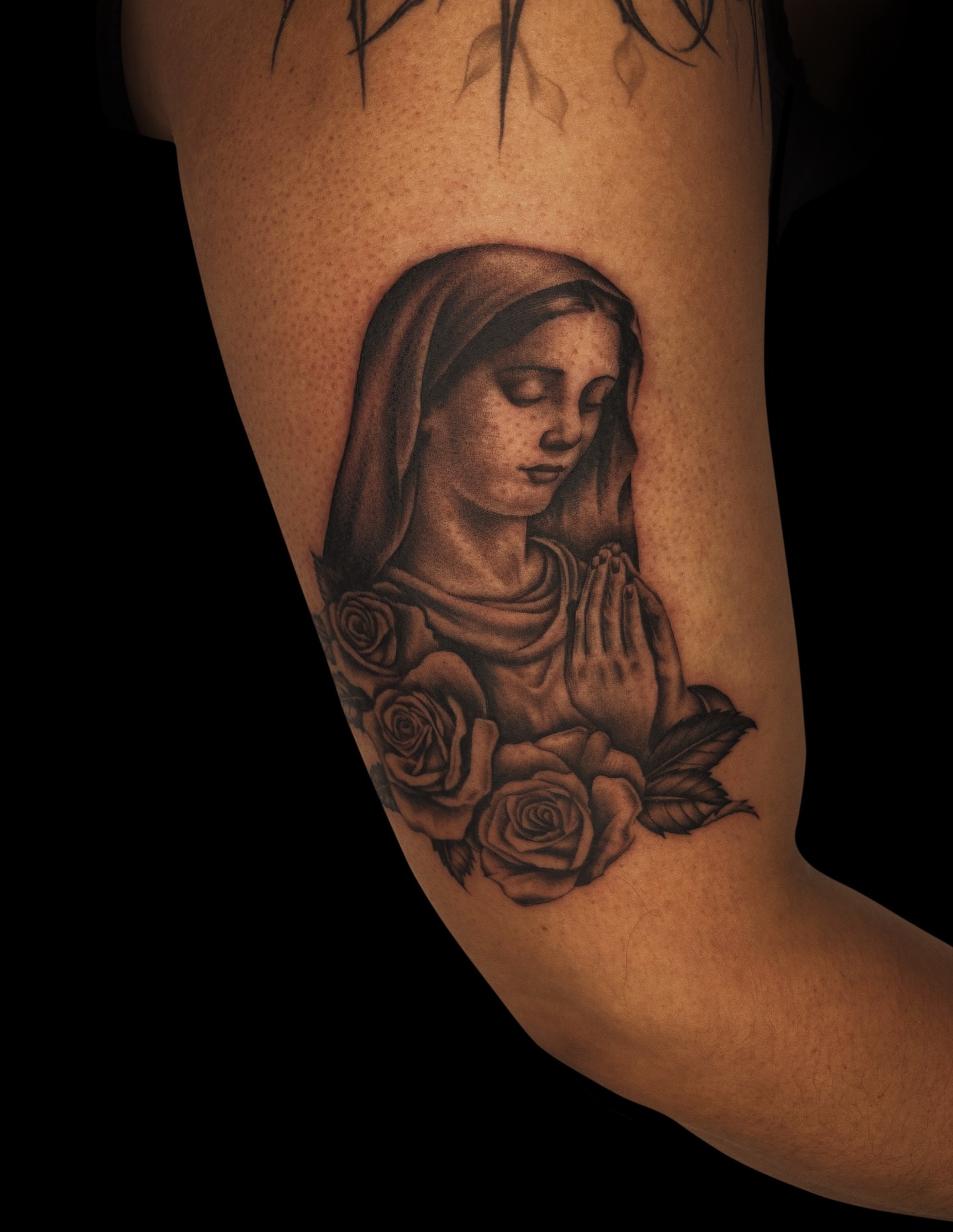 Tattoo by @wizdtattoo — black_and_grey, realism