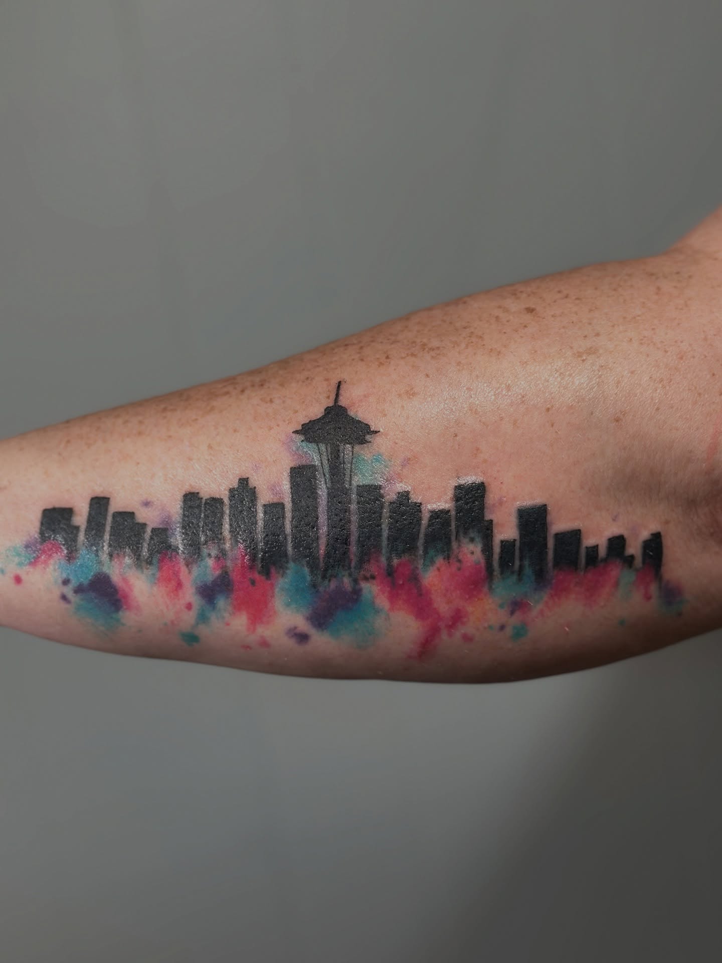 Tattoo by @vixx_stixx_tattoo — watercolor