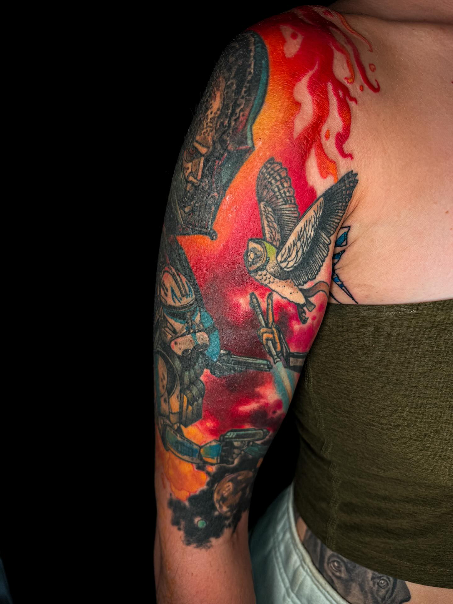 Tattoo by @dilloneavestattoo — neo_traditional, dotwork