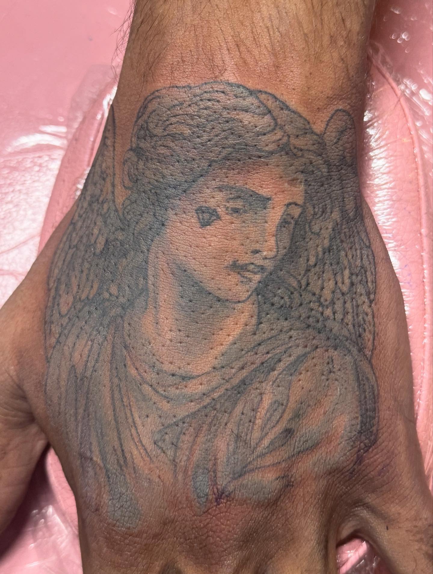 Tattoo by @ironroots — black_and_grey