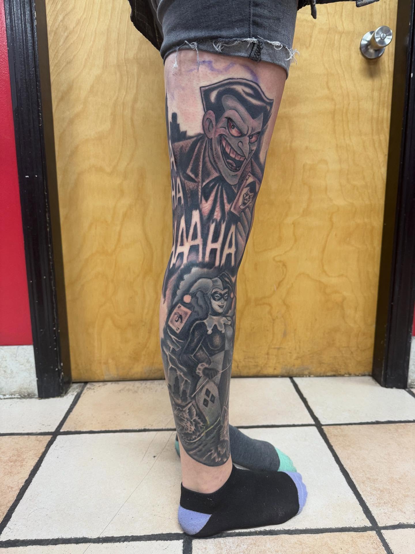 Tattoo by @shawnmichaelstattoos — black_and_grey