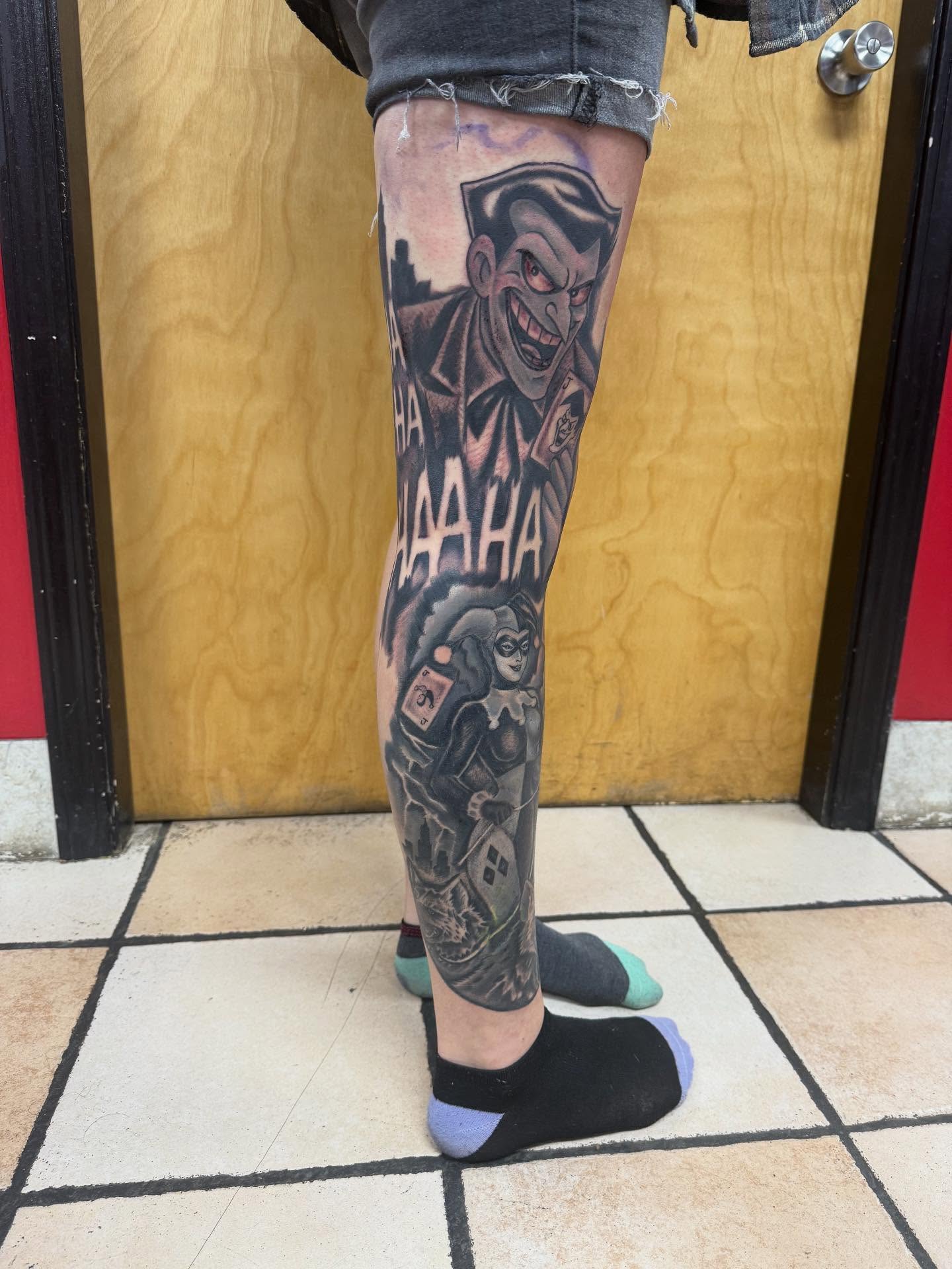 Tattoo by @shawnmichaelstattoos — black_and_grey