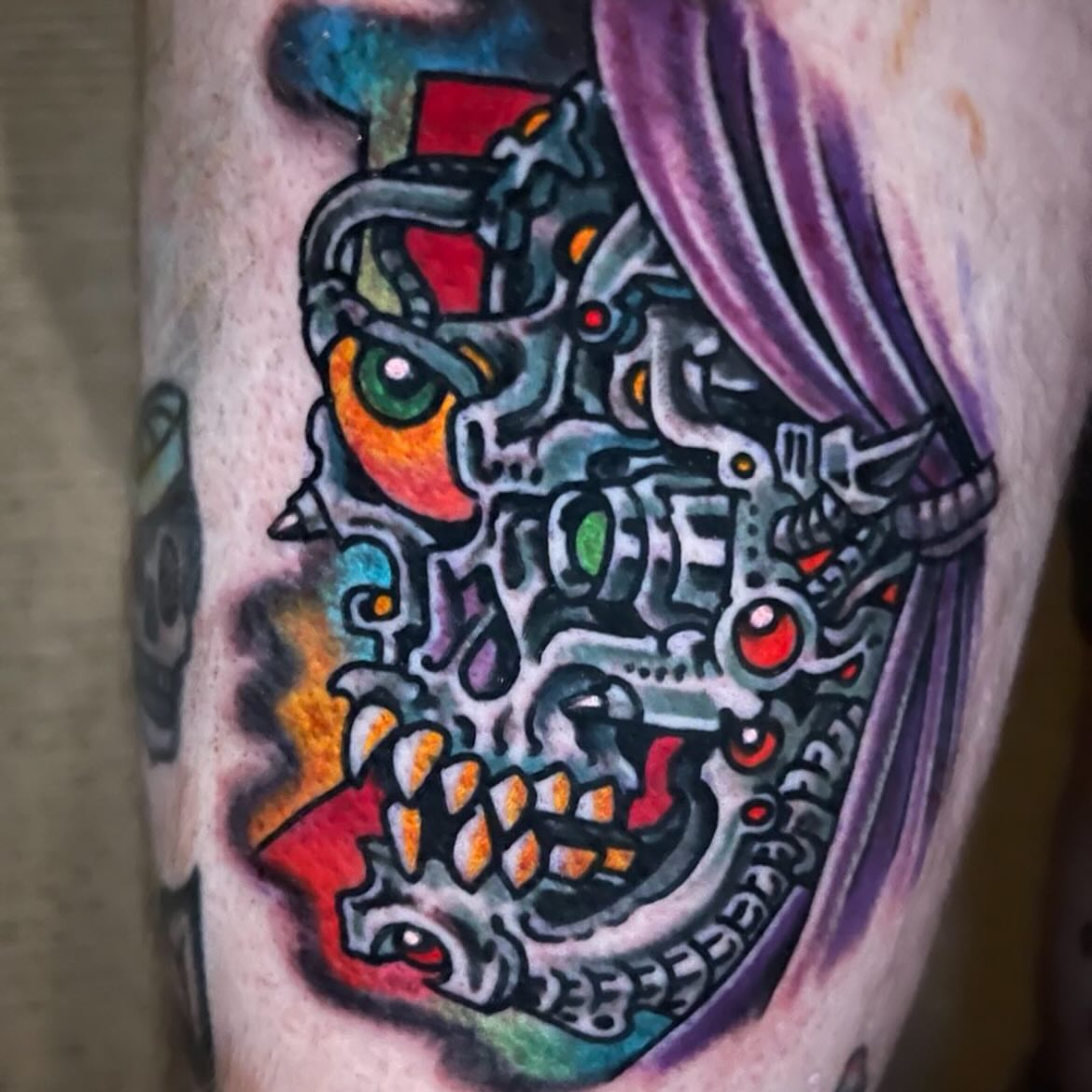 Tattoo by @mikewilsontattoo — new_school, geometric