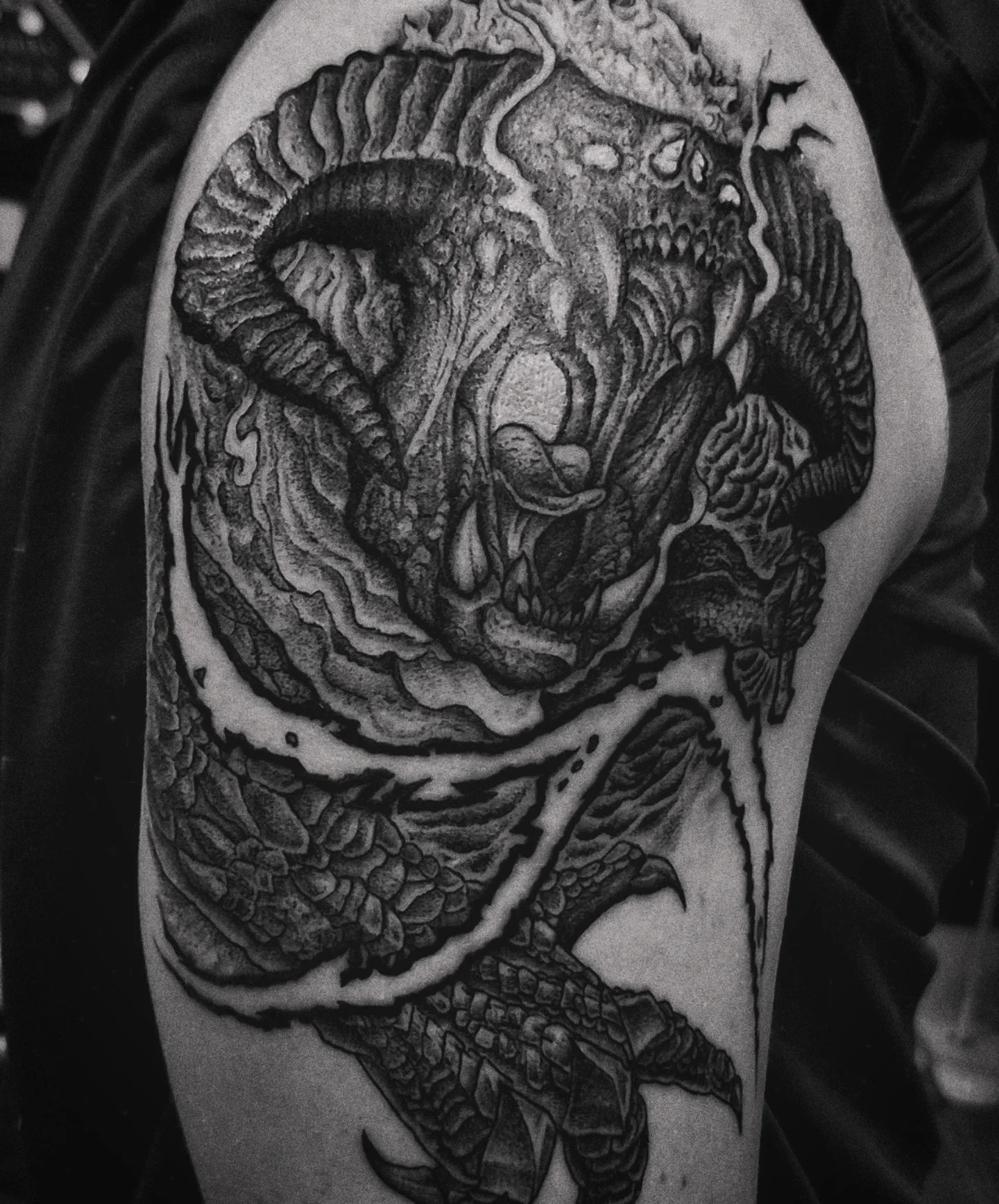 Tattoo by @darren_artwork — black_and_grey, realism