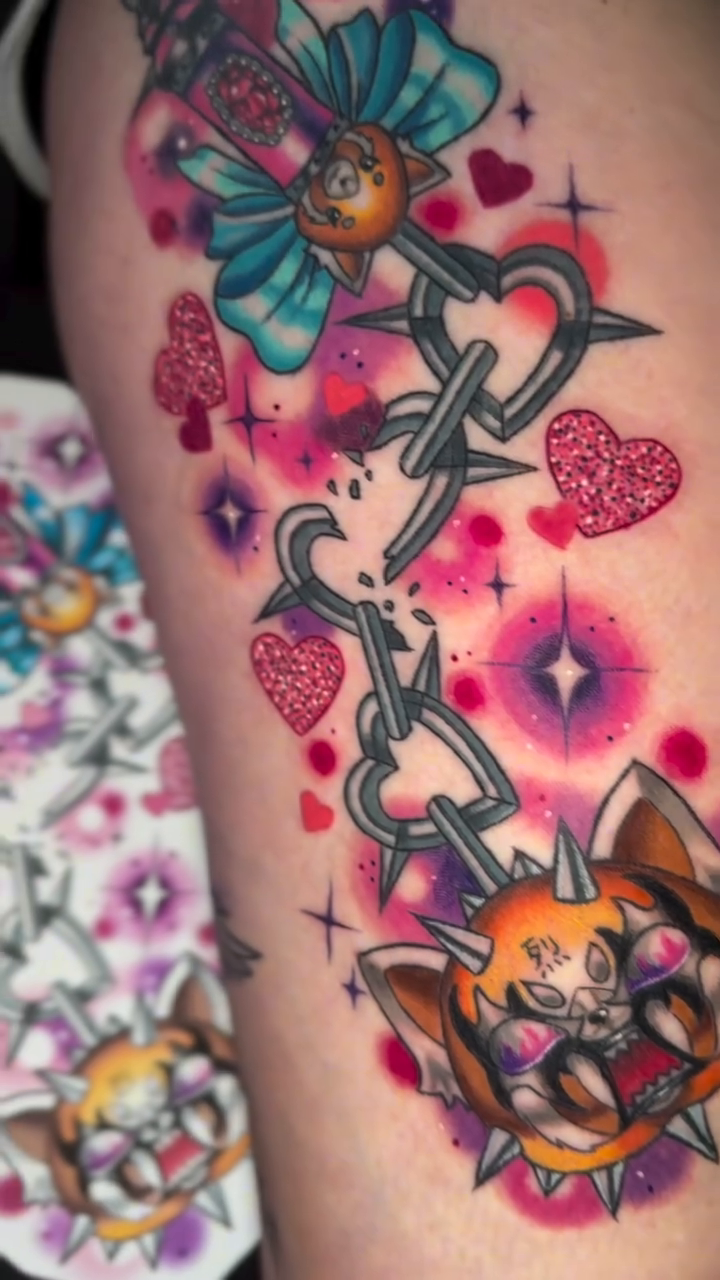 Tattoo by @kasey_may_tattoos — neo_traditional, trash_polka