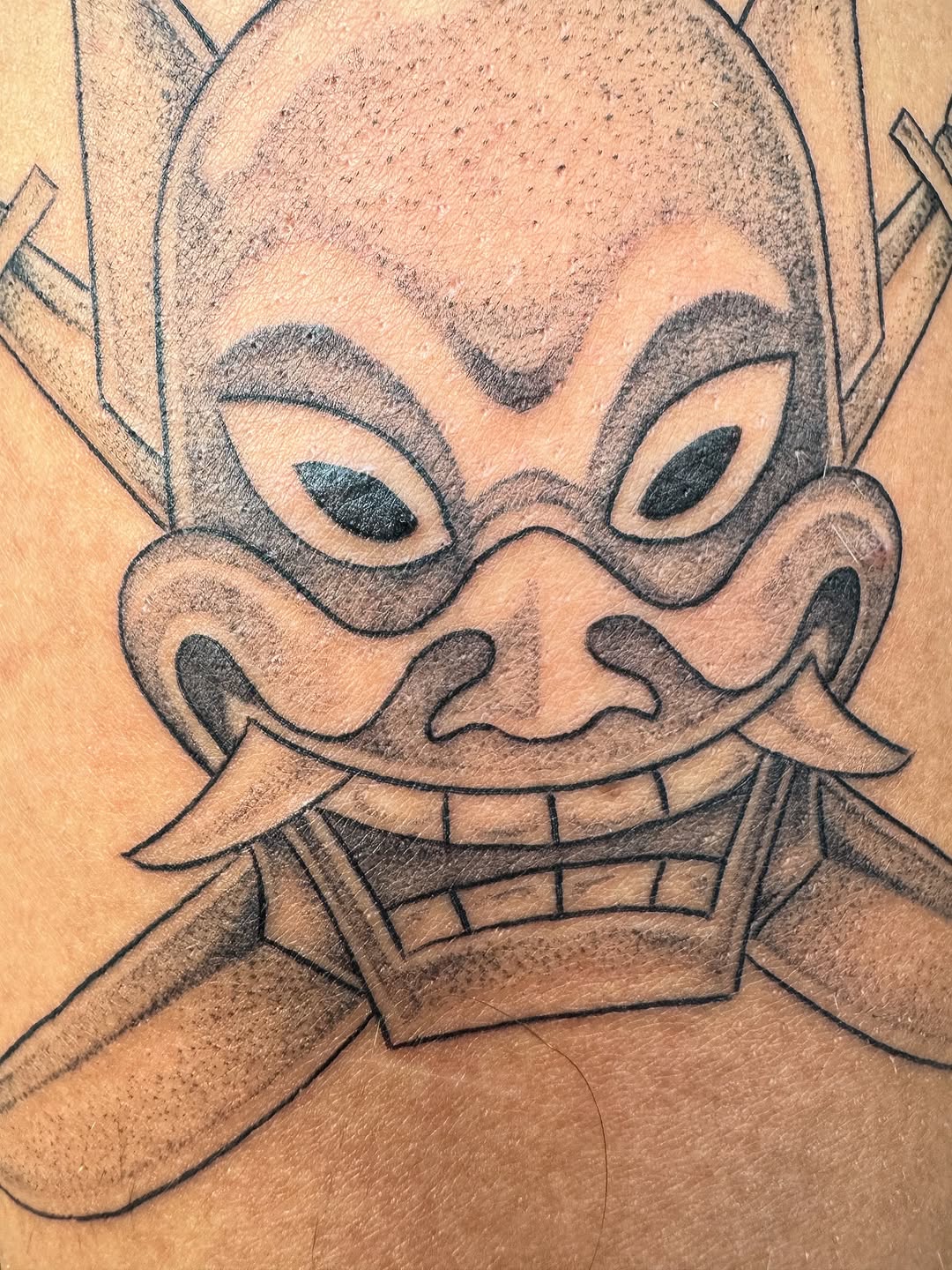 Tattoo by @tattooshananigans — black_and_grey, anime