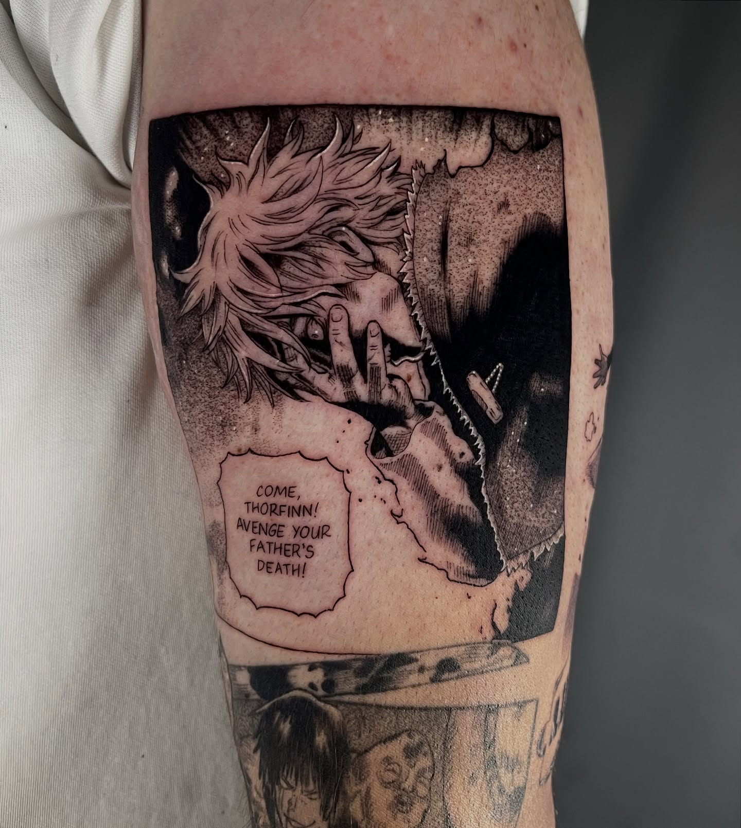 Thorfinn realism tattoo on the forearm by Odi ✮⋆˙, Las Vegas, Nevada
