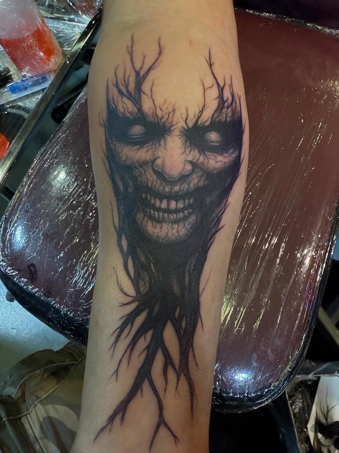 Tattoo by @sancheztapia81 — dark_realism, black_and_grey