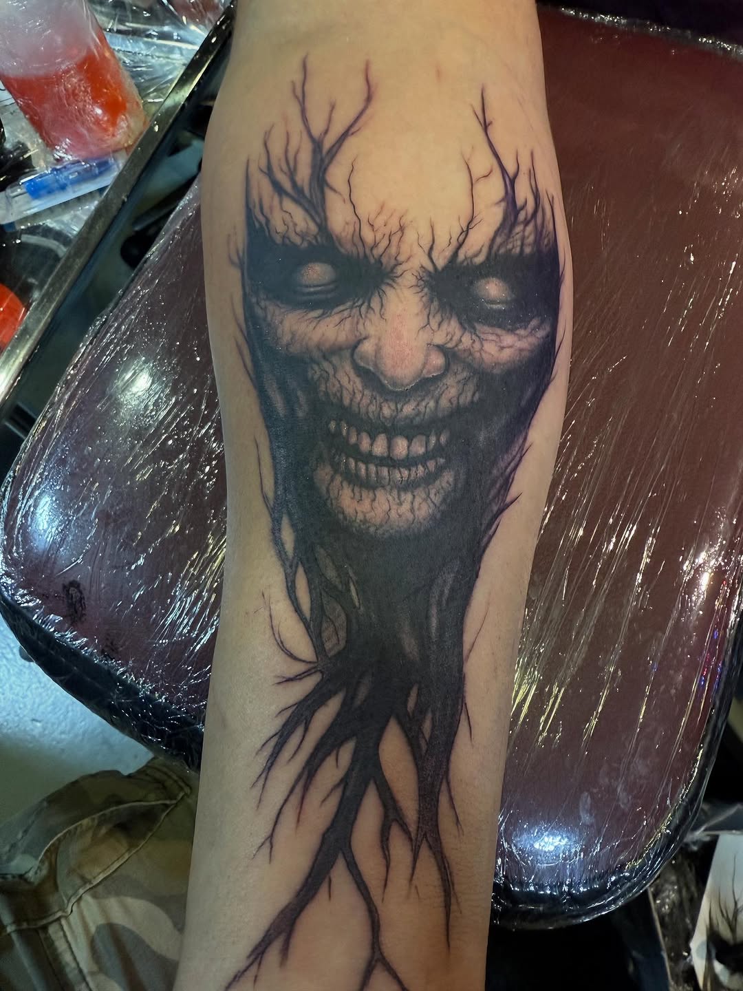 Tattoo by @sancheztapia81 — dark_realism, black_and_grey