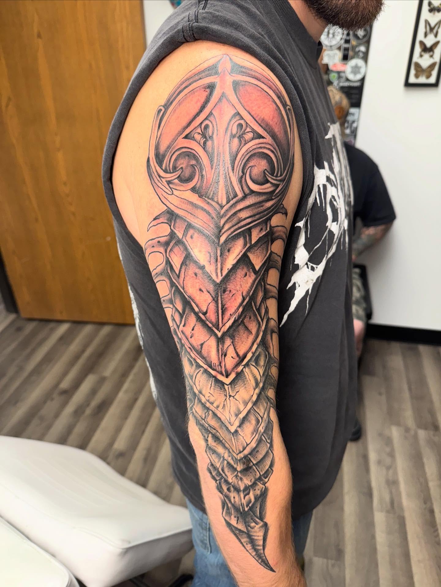 Tattoo by @tattoosbyjacklyn — black_and_grey, dark_realism