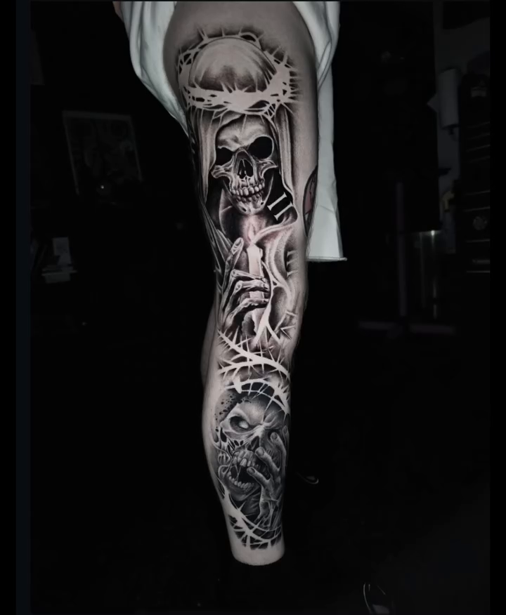 Tattoo by @ericbadantattoos โ realism, black_and_grey