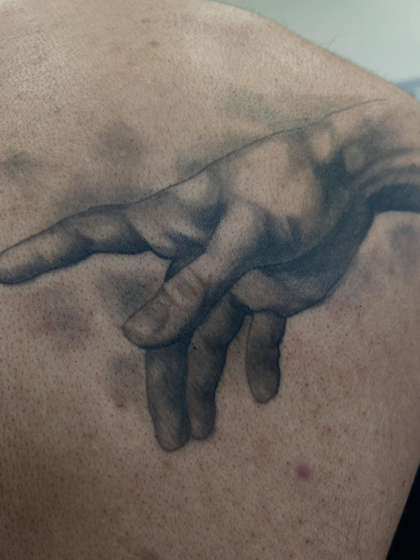 Tattoo by @fridaynighttattoos — realism, black_and_grey