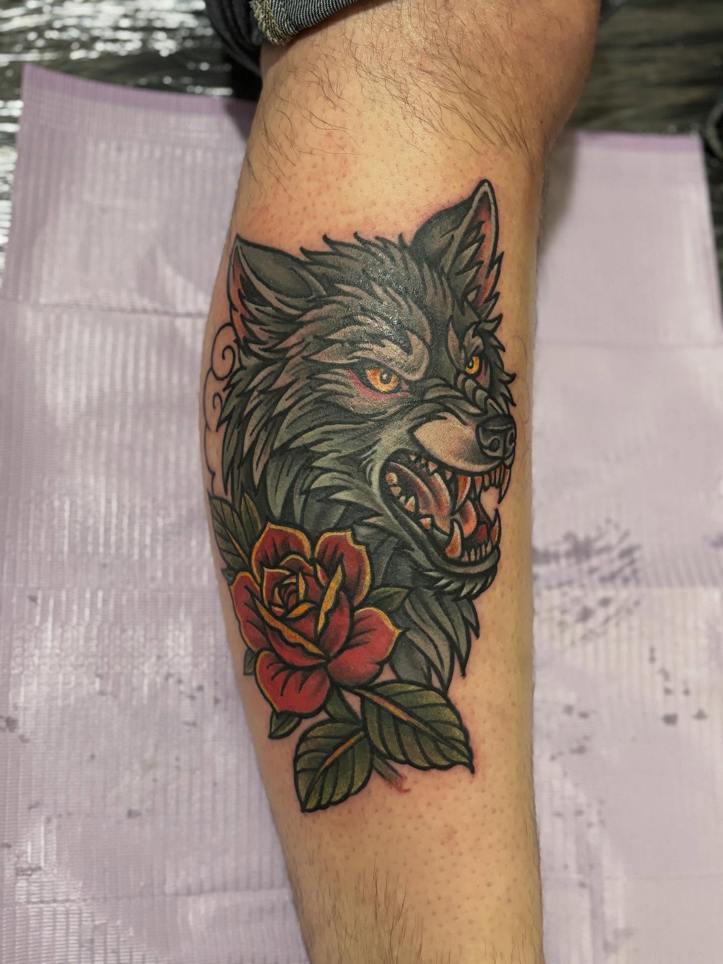 Tattoo by @jesusmunster — american_traditional, realism