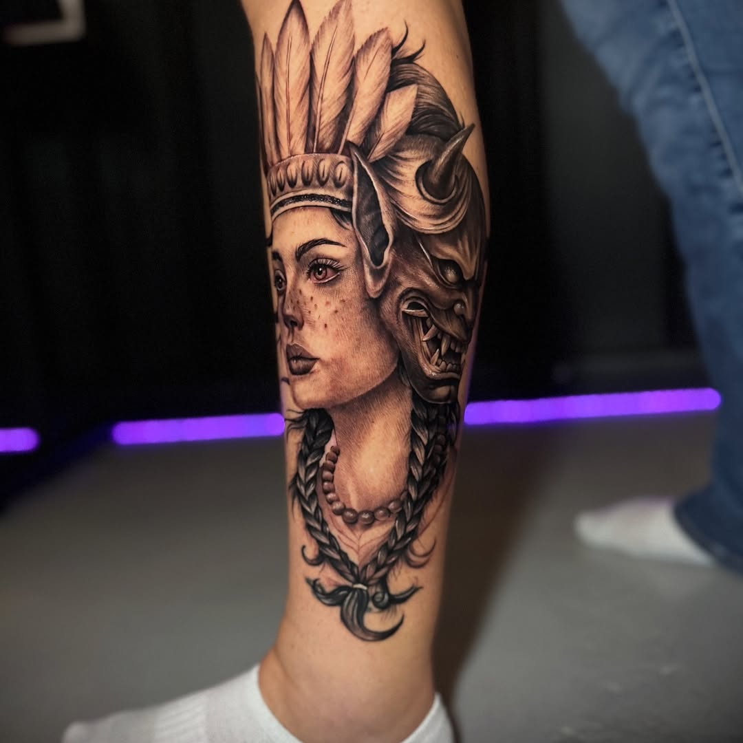 Tattoo work at Bizarre Bazaar Tattoo Convention 2026
