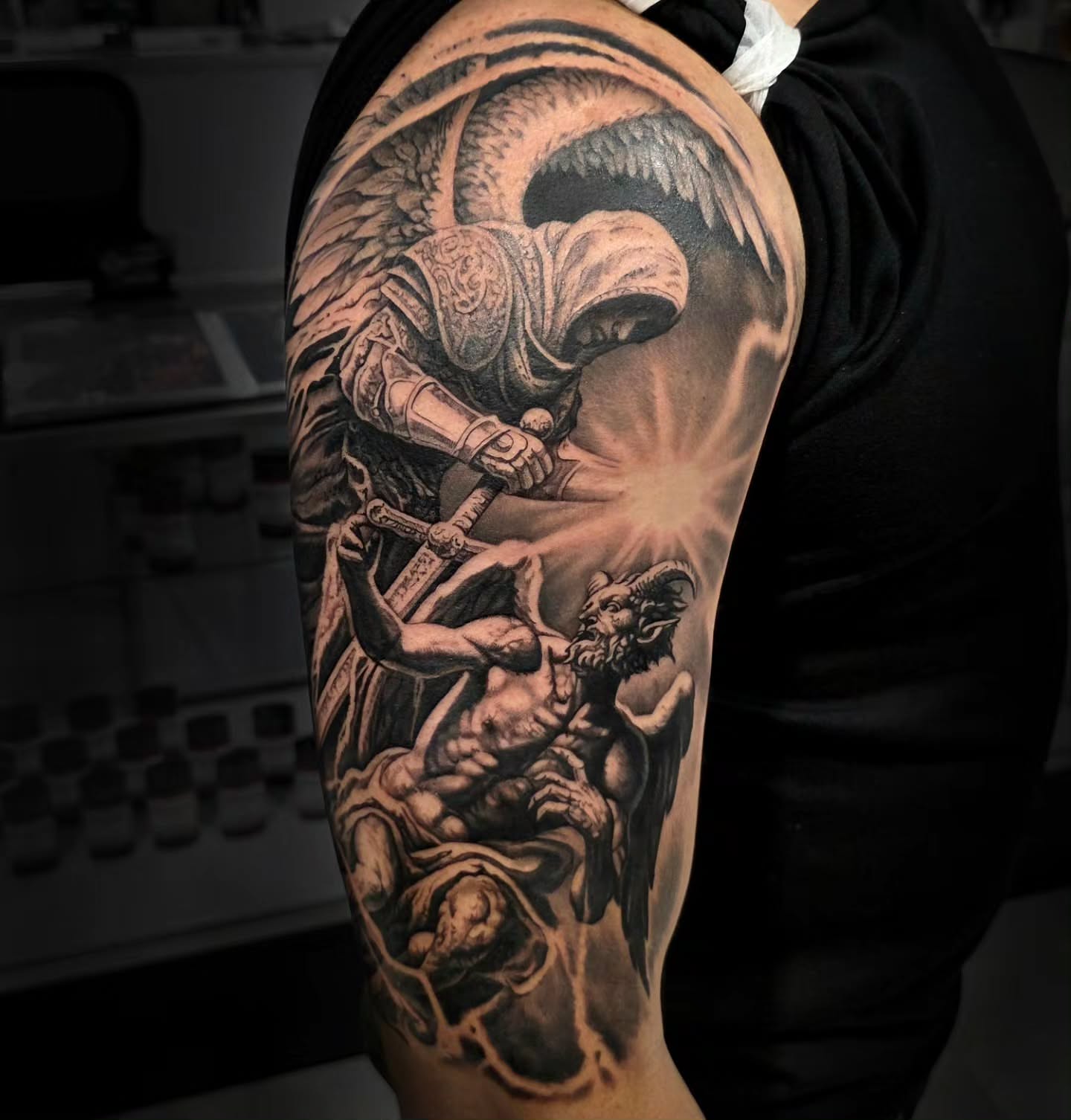 Tattoo by @tattoos_by_julia — black_and_grey, realism
