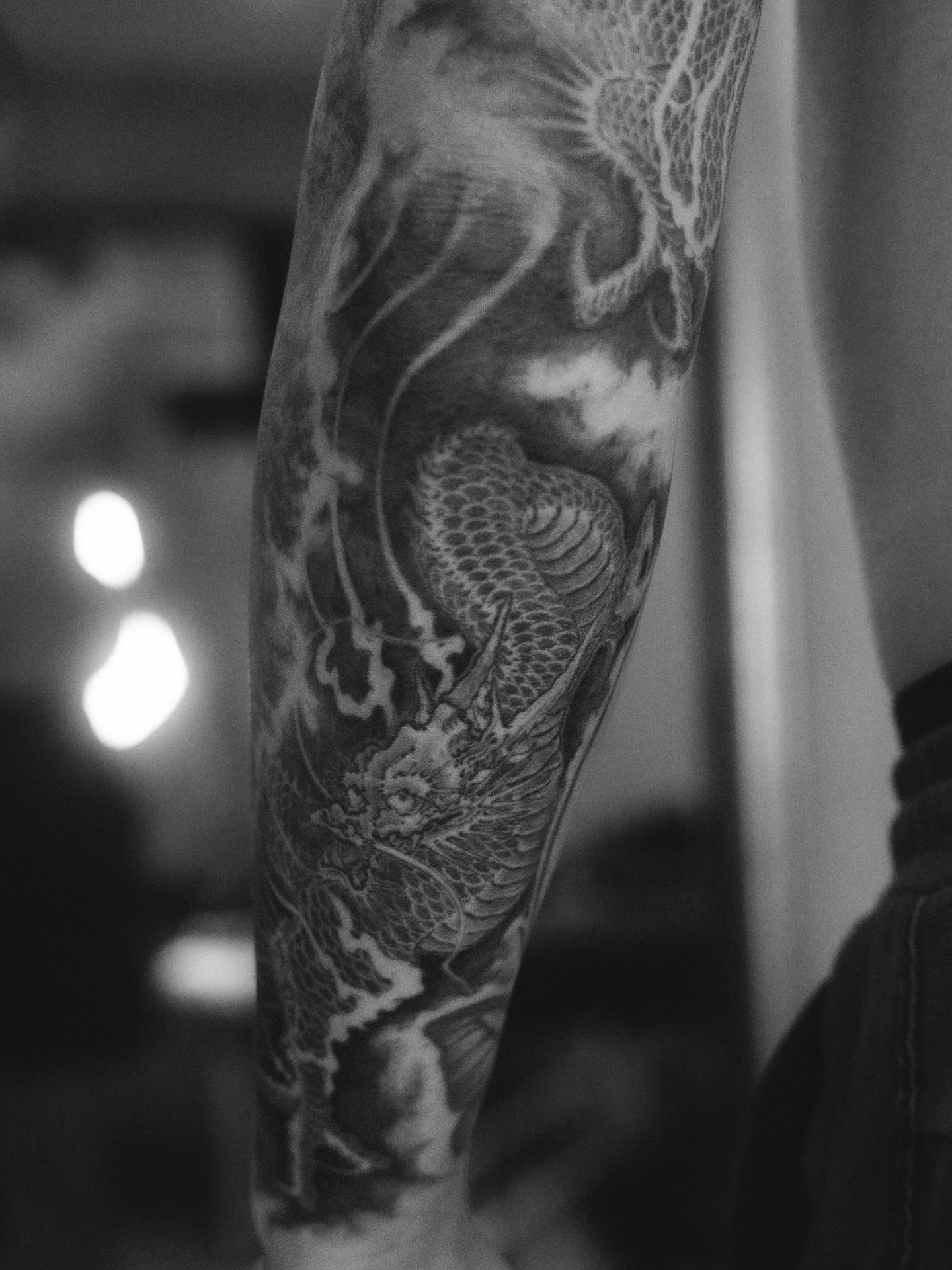 Tattoo by @ray_thefox — black_and_grey, realism