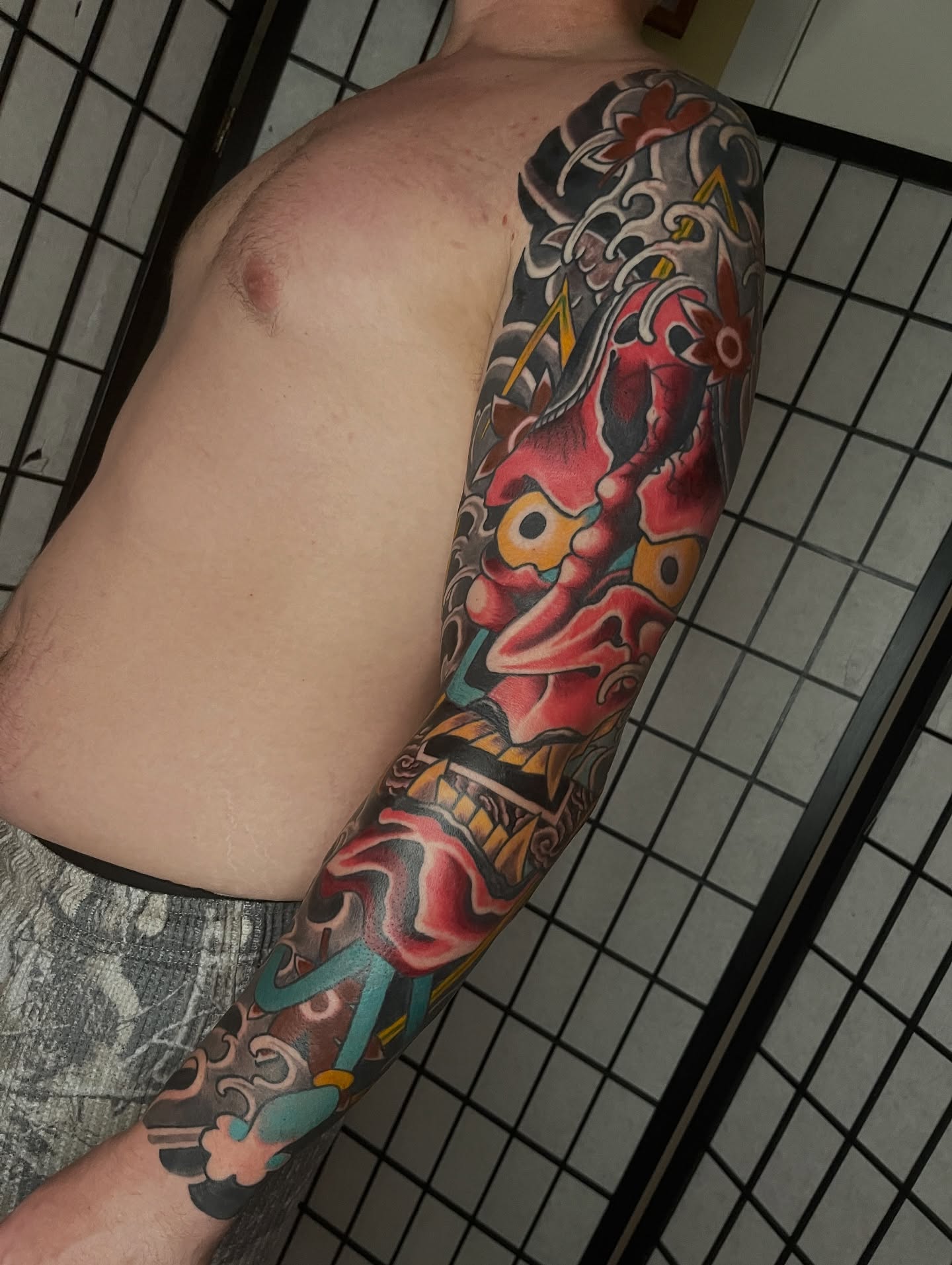 Tattoo by @jakeriveratattoo — american_traditional, dotwork