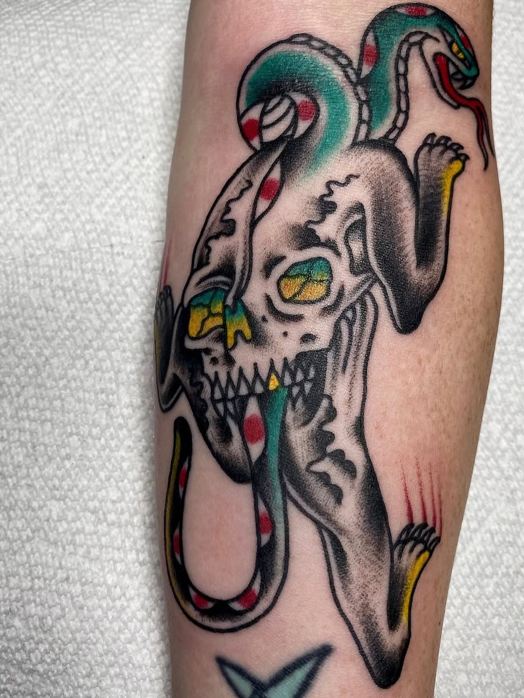 Tattoo by @snakedaggerose — american_traditional