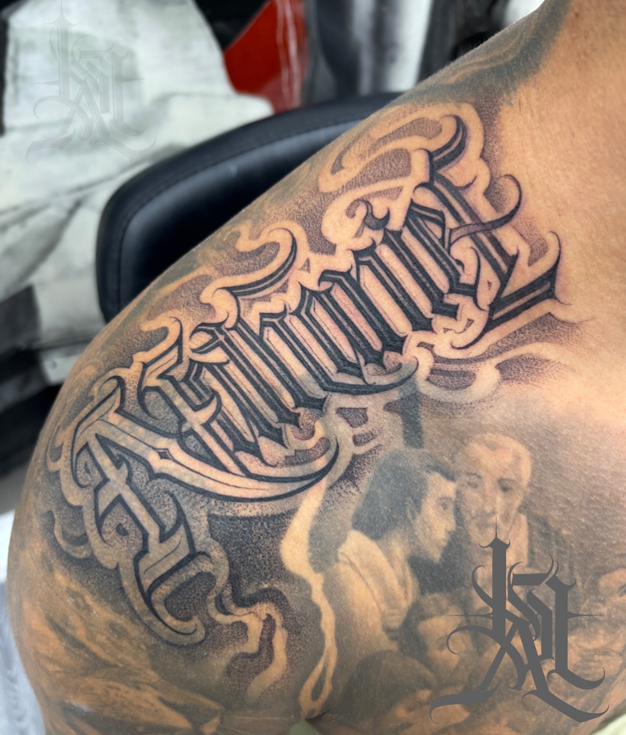 Tattoo by @ashtattooer — black_and_grey
