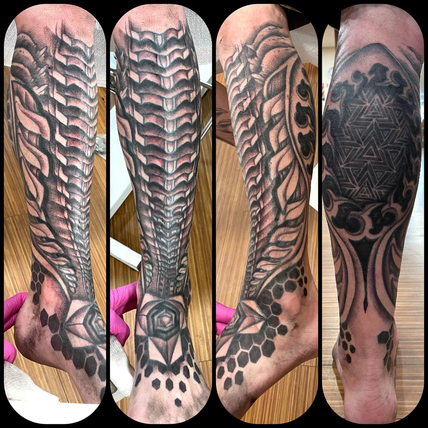 Tattoo by @idoitwithlittlepricks — geometric