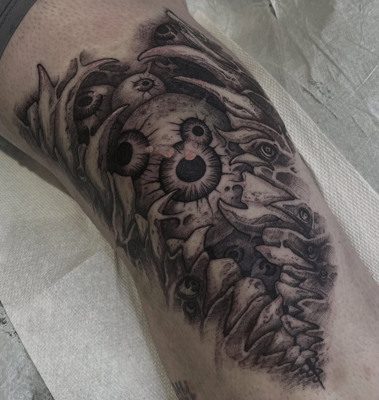 Tattoo by @bloodstonetattoos — black_and_grey, realism