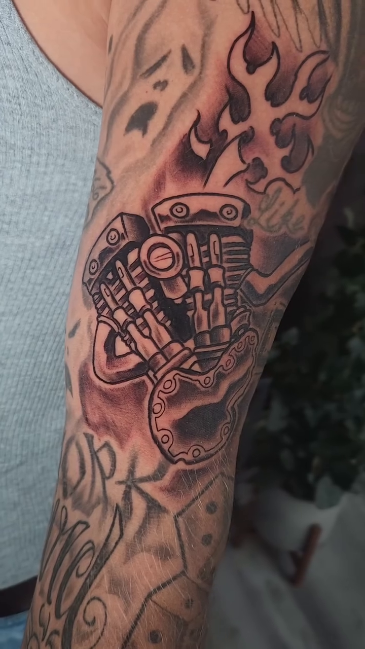 Tattoo by @geo_does_art — realism, black_and_grey
