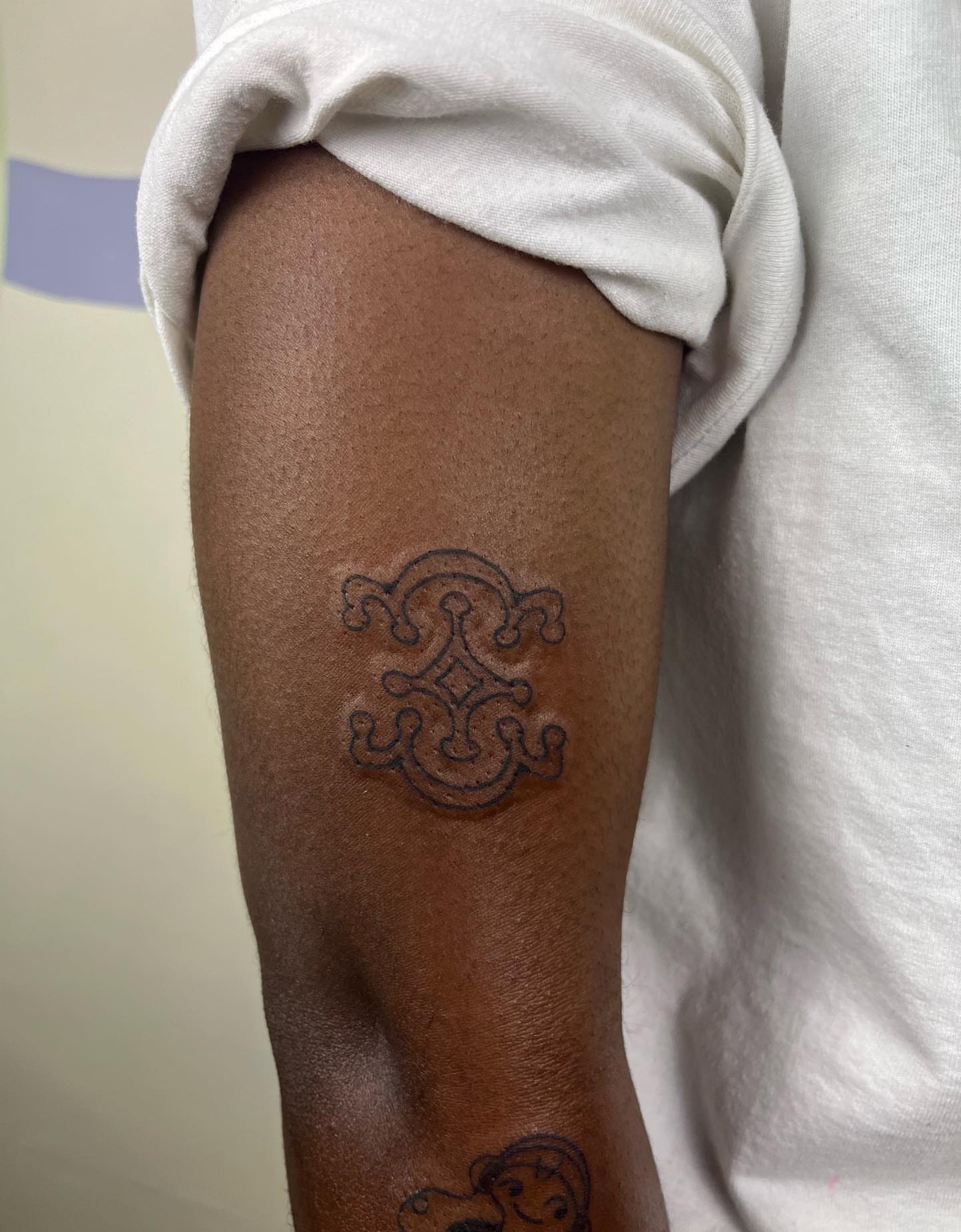 Geometric symbol geometric tattoo on the forearm by luce elias :